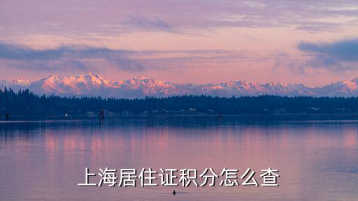上海市居住證年齡積分，上海居住證積分怎么查