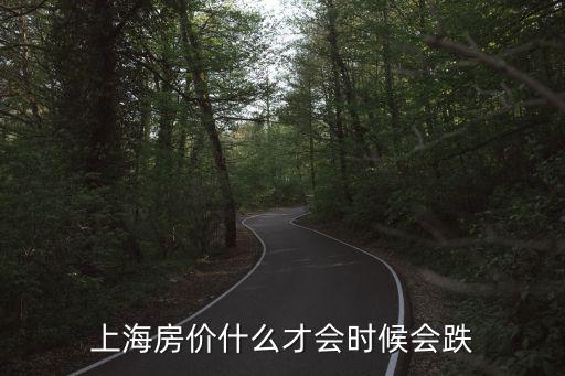 上海房價什么才會時候會跌