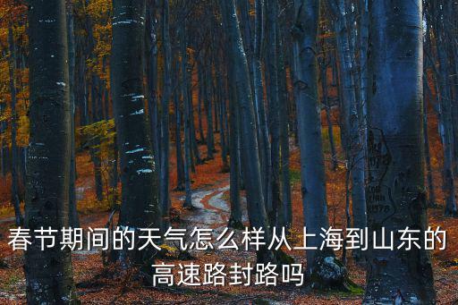 春節期間的天氣怎么樣從上海到山東的高速路封路嗎