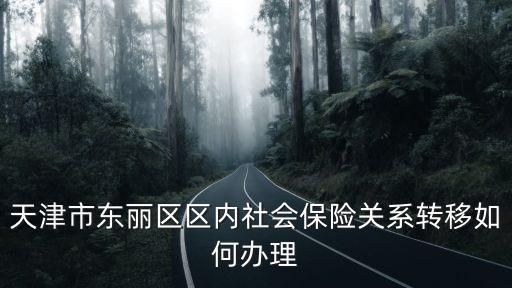 天津市東麗區區內社會保險關系轉移如何辦理