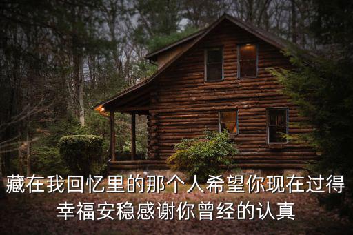 藏在我回憶里的那個人希望你現在過得幸福安穩感謝你曾經的認真