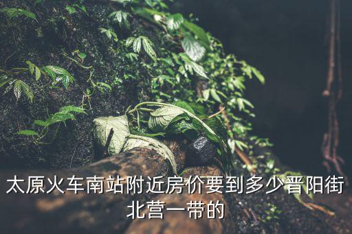 太原火車南站附近房?jī)r(jià)要到多少晉陽街北營(yíng)一帶的