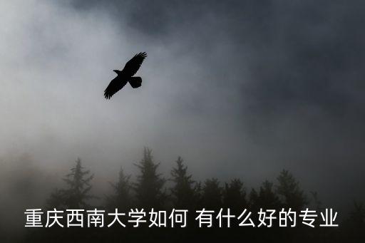 西南大學重慶市一流本科專業，重慶西南大學什么專業好