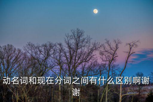 動名詞和現在分詞之間有什么區別啊謝謝