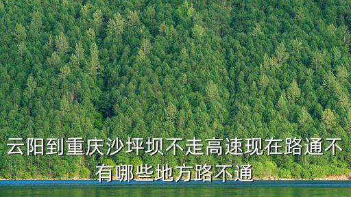 云陽到重慶沙坪壩不走高速現(xiàn)在路通不有哪些地方路不通