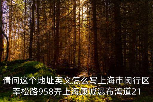 英文上海市閔行區怎么寫，閔行區英文怎么講