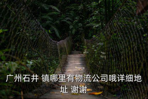 廣州石井 鎮哪里有物流公司哦詳細地址 謝謝