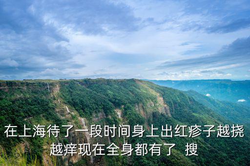 在上海待了一段時間身上出紅疹子越撓越癢現在全身都有了  搜