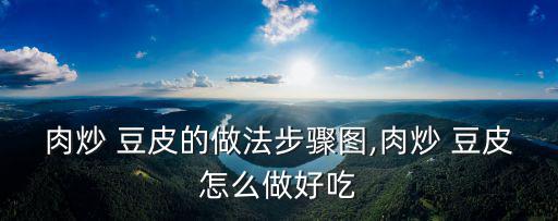 肉炒 豆皮的做法步驟圖,肉炒 豆皮怎么做好吃