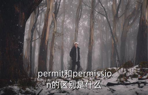  permit和permission的區別是什么