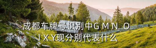 成都車牌號識別中G M N  O I X Y現分別代表什么