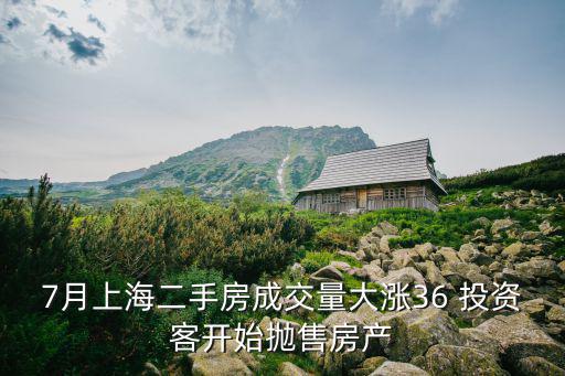 7月上海二手房成交量大漲36 投資客開始拋售房產(chǎn)
