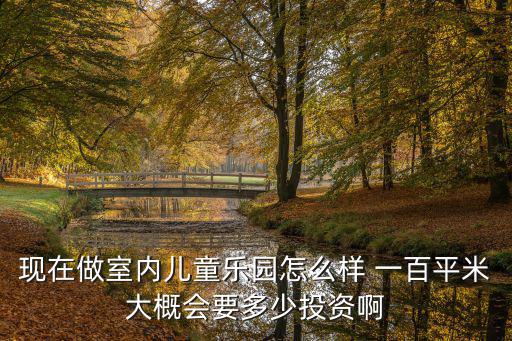 現在做室內兒童樂園怎么樣 一百平米大概會要多少投資啊