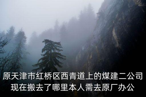天津市煤建一公司在哪，哪位朋友知道天津紅橋區煤建公司還有嗎 有的話現在在哪里辦公