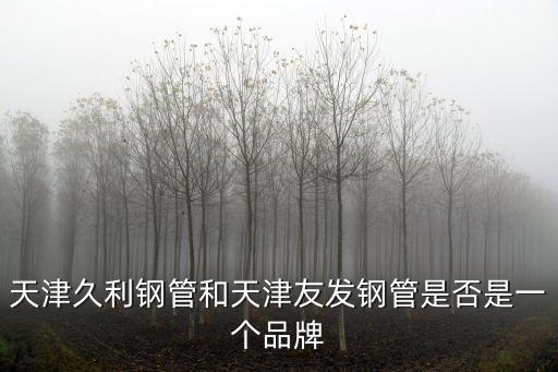 天津市友誠(chéng)鋼管，天津久利鋼管和天津友發(fā)鋼管是否是一個(gè)品牌