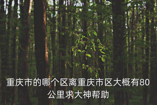 重慶市的哪個區離重慶市區大概有80公里求大神幫助