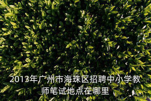 廣州市海珠區教師資格證考試考點，證卷從業證的廣州市海珠區的考場在哪呀