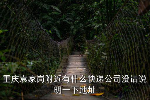 重慶袁家崗附近有什么快遞公司沒請說明一下地址