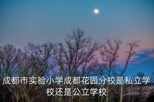 成都市實驗小學成都花園分校是私立學校還是公立學校