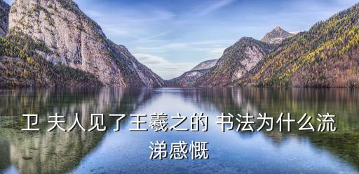 衛(wèi) 夫人見了王羲之的 書法為什么流涕感慨