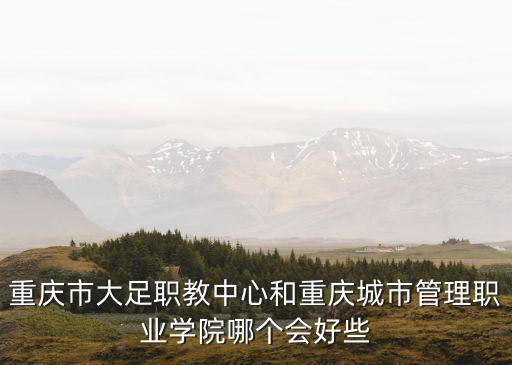 重慶市大足職教中心和重慶城市管理職業學院哪個會好些