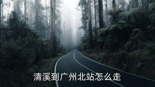 清溪到廣州北站怎么走