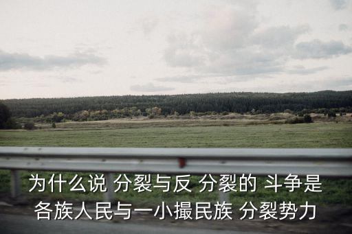 為什么說 分裂與反 分裂的 斗爭是各族人民與一小撮民族 分裂勢力