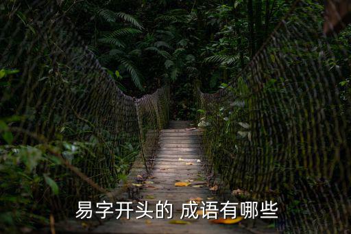  易字開頭的 成語有哪些