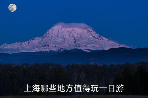 上海哪些地方值得玩一日游