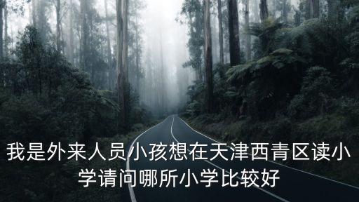 我是外來人員小孩想在天津西青區(qū)讀小學(xué)請(qǐng)問哪所小學(xué)比較好