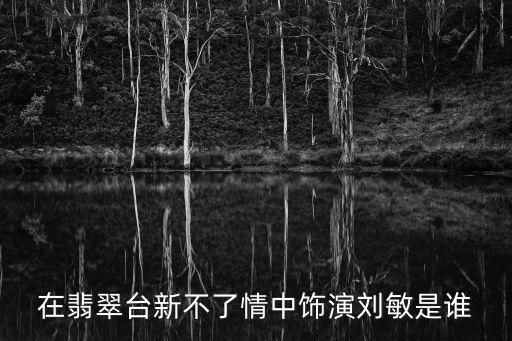 劉敏個人資料簡介圖片，新不了情中劉敏的扮演著是誰