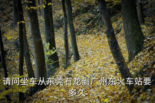 請問坐車從東莞石龍到廣州東火車站要多久