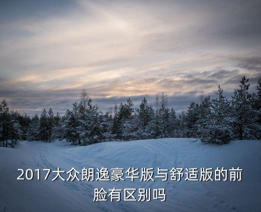 2017大眾朗逸豪華版與舒適版的前臉有區別嗎