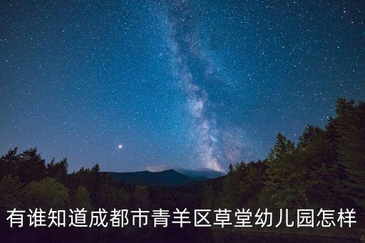 成都市草堂幼兒園就讀條件，成都草堂幼兒園是公立幼兒園嗎