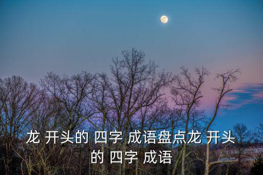 龍開頭的四字成語,第二集:第五集:龍鳳舞