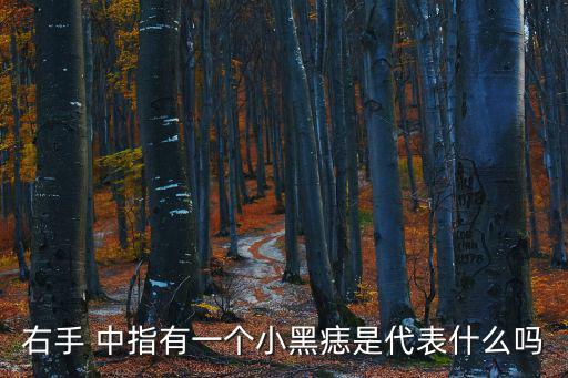 中指有痣的男人,占星術:大拇指及附近有痣表示父母是貴人