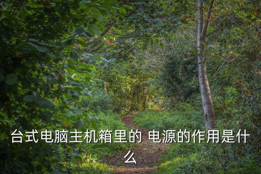 臺式電腦主機箱里的 電源的作用是什么
