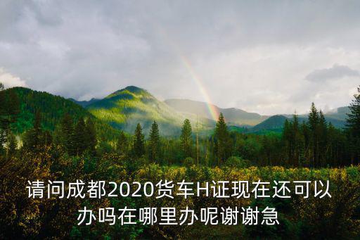 請問成都2020貨車H證現在還可以辦嗎在哪里辦呢謝謝急
