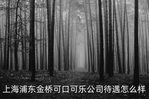 上海浦東金橋可口可樂公司待遇怎么樣