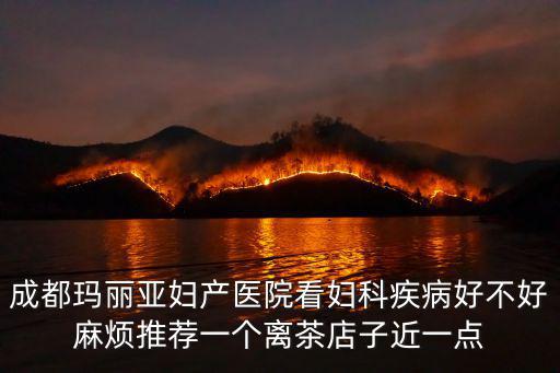 成都市蜀漢路瑪利亞，成都瑪麗亞婦產醫院看婦科疾病好不好麻煩推薦一個離茶店子近一點