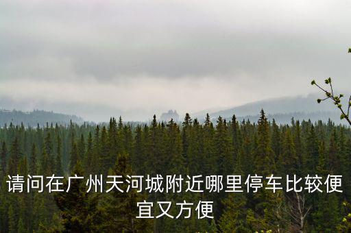 請問在廣州天河城附近哪里停車比較便宜又方便