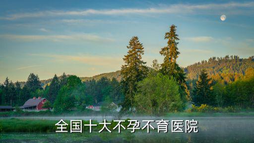 全國十大不孕不育醫院