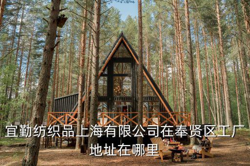 宜勤紡織品上海有限公司在奉賢區工廠地址在哪里