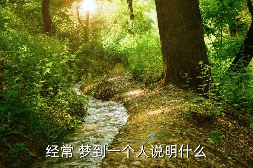 經常 夢到一個人說明什么