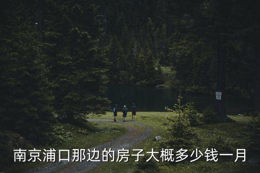 南京浦口那邊的房子大概多少錢一月