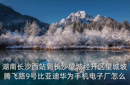 湖南長沙西站到長沙望城經開區望城坡騰飛路9號比亞迪華為手機電子廠怎么