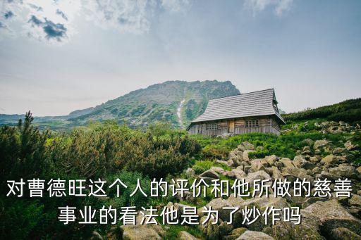 對曹德旺這個人的評價和他所做的慈善事業的看法他是為了炒作嗎