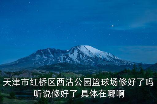 天津市紅橋區西沽公園籃球場修好了嗎 聽說修好了 具體在哪啊