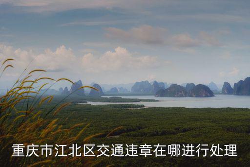 重慶市江北區(qū)交通違章在哪進(jìn)行處理