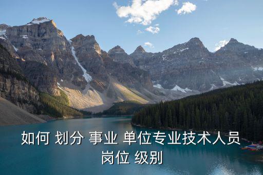 如何 劃分 事業(yè) 單位專業(yè)技術(shù)人員崗位 級別